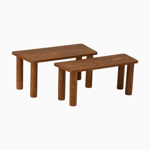 Tables Basses Mid-Century en Bois, 1950, Set de 2