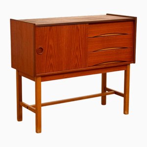 Side Table in Teak and Beech, 1950s