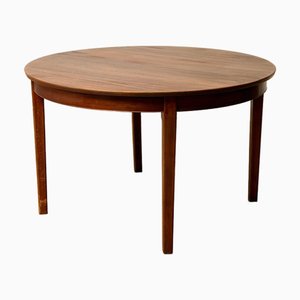 Runder Esstisch aus Teak, 1950er
