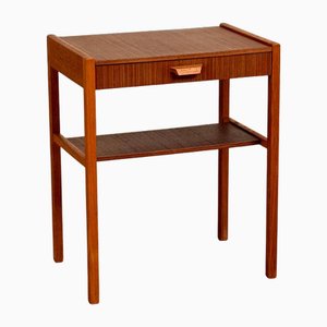 Swedish Bedside Tables in Teak, 1950s, Set of 2