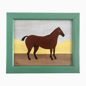 Matt Rix, A Horse with No Name, Oil on Panel, Framed
