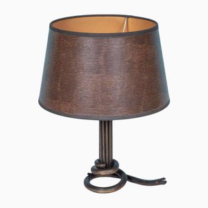 Art Deco Schlangenlampe aus Schmiedeeisen, 1940er