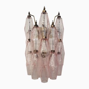 Pink Murano Stairwell Corridor Wall Sconce