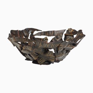Scultura brutalista Irone Bowl nello stile di Salvino Marsura, 1970