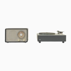 Radio SK 25 by Fritz Eichler and Record Player PS2 by Dieter Rams for Braun, 1960s