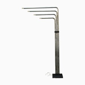 Chrome Metal 4-Arm Floor Lamp by Goffredo Reggiani, Italy, 1970s