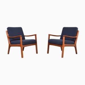 Chaises Mid-Century Modernes en Teck par Ole Wanscher pour France & Son, Danemark, 1960s, Set de 2