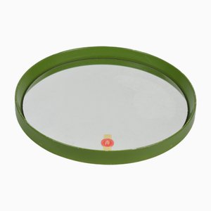 Mirror in Green Acrylic Frame, 1970s