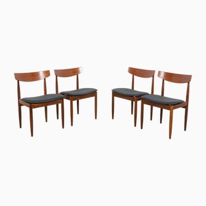 Mid-Century Dining Chairs in Teak by Ib Kofod Larsen for G-Plan, Great Britain, 1960s, Set of 4