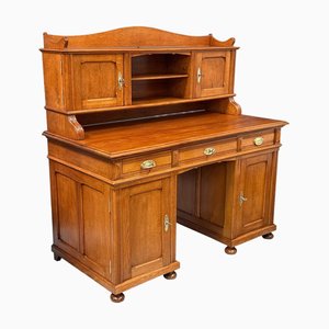 Antique Writing Oak Desk, 1900s
