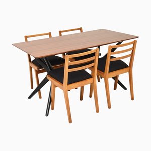 Vintage Redford Esstisch & Stühle von G-Plan, 1950, 5er Set