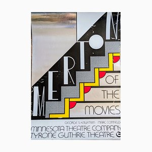 Roy Lichtenstein, Merton of the Movies, Original Screen Print on Silver Metallic Cardboard, 1968