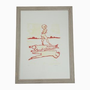 Mino Maccari, Composition, Lithographie, 1980s