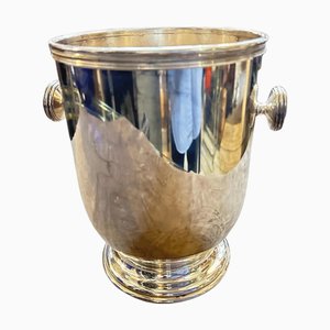 1980er Versilberter italienischer Weinkühler im Gio Ponti Stil von I Maestri