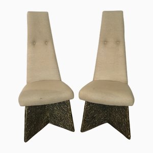 Set of Brutalist High Back Chairs by Adrian Pearsall for Craftsman, 1960s