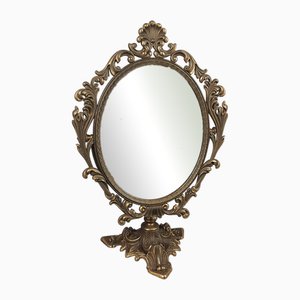 Art Nouveau Style Brass Tilting Table Mirror, 1960s