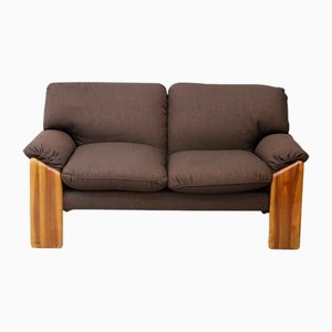 Italienisches Sofa von Sapporo für Mobil Girgi aus Braunem Stoff, 1970