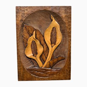 Calla vintage in legno, Giappone, anni '50