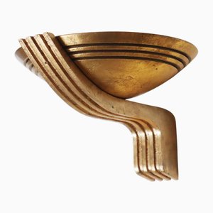 Lampada da parete Art Déco Olympia Golden, Germania, anni '90