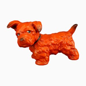 Ceramic Fox Terrier Dog from Goebel, Germany, Late 19th Century