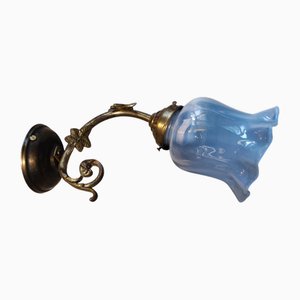 Art Deco Brass Wall Lamp, 1920s