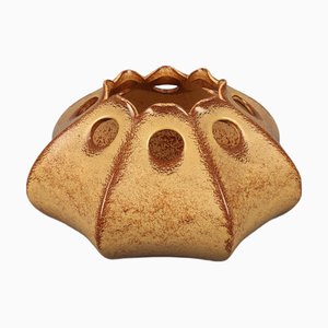 Octagonal Sculptural Ceramic Vase by Giovanni Bertoncello and Roberto Rigon, 1970s