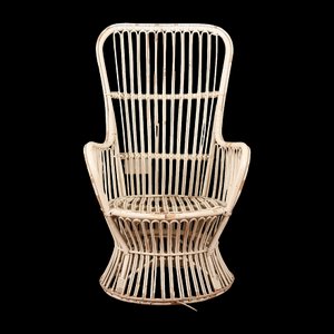 Sessel aus Bambus, 1960er