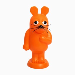 Space Age Orange Plastic Mouse Table or Floor Lamp, Germany, 1970s