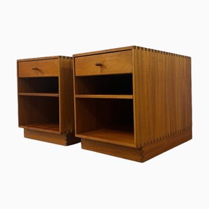 Mid-Century Modern Teak Nightstands from Jens Hansens Møbelsnedkeri, Set of 2, Set of 2