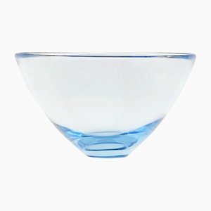 Minimalistische Mid-Century Glasschale von Per Lütken für Holmegaard, Dänemark, 1960er