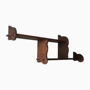 Dutch Wooden Cloud Shelf, 1930s