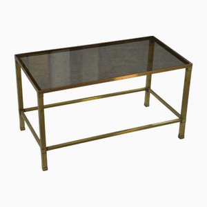 Brass and Smoked Glass Coffee Table, 1950s