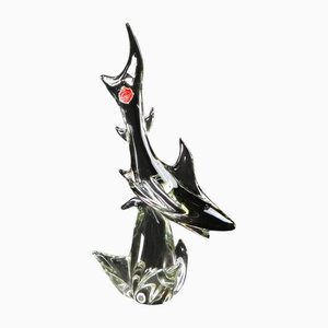Tiburón vintage de cristal de Murano de Maestri Vetrai, años 60