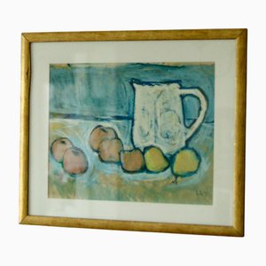 Lage Lindell, Still Life, 1980s, Pastel on Paper, Framed
