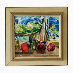 Martin Sjöblom, Still Life, 1960s, Oil on Panel, Framed