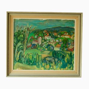 Sara Lisa Ryd, Landscape, 1920s-1940s, Oil on Canvas, Framed