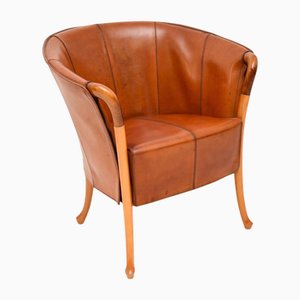Vintage Italian Leather Armchair by Georgetti Progetti, 1980s