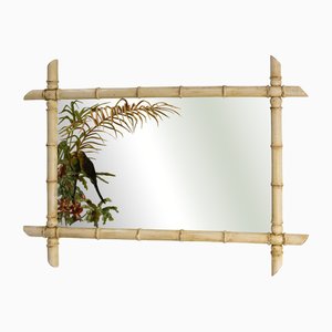 French Faux Bamboo Mirror, 1890s