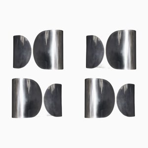 Patinated Foglio Wall Lights by Tobia Scarpa for Flos, 1966, Set of 4