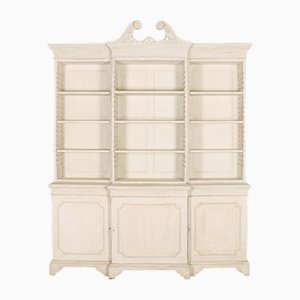 English Breakfront Library Bookcase