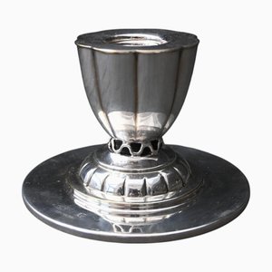 Model N°5 Candlestick in Silver by Johan Rohde for Georg Jensen, 1940s