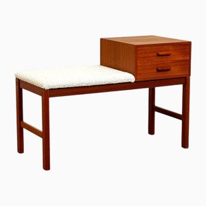Hall Bank aus Teak, Schweden, 1950er-1960er