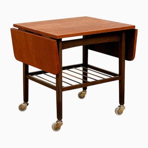 Servierwagen aus Teak, Dänemark, 1950er-1960er