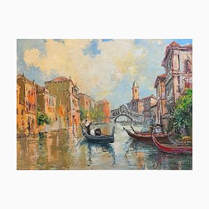 Joseph Meneses Tapias, Venezia, anni '50, Olio su tela