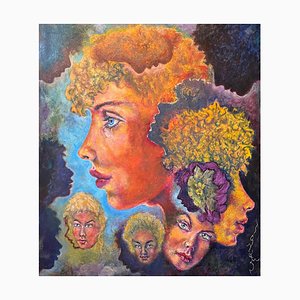 José Gerson, Somiglianza familiare, 1999, Olio su tavola