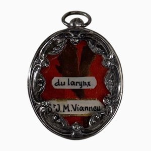 Oval Silver Reliquary of Saint John Mary Vianney