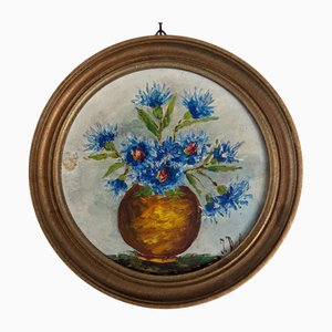 J. Delage, Still Life with Bouquet Of Flowers, 20th Century, Oil on Panel, Framed