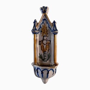 Holy Water Font in Martres-Tolosane Earthenware, 1700s