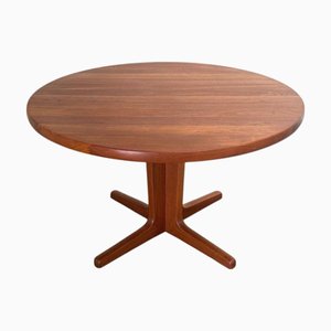 Table de Salle à Manger Ronde en Teck, Danemark, 1960s