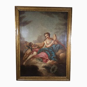 Kreis von François Boucher, Venus und Amor, 18. Jh., Öl auf Leinwand, gerahmt
